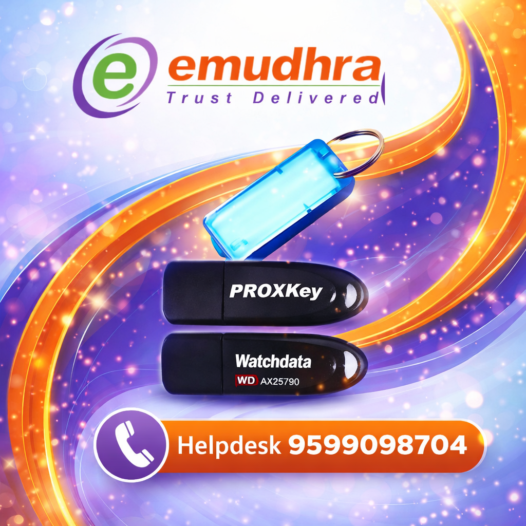 wd Proxkey eMudhra Digital SIgnature Certificate With WD Proxkey - Image 1